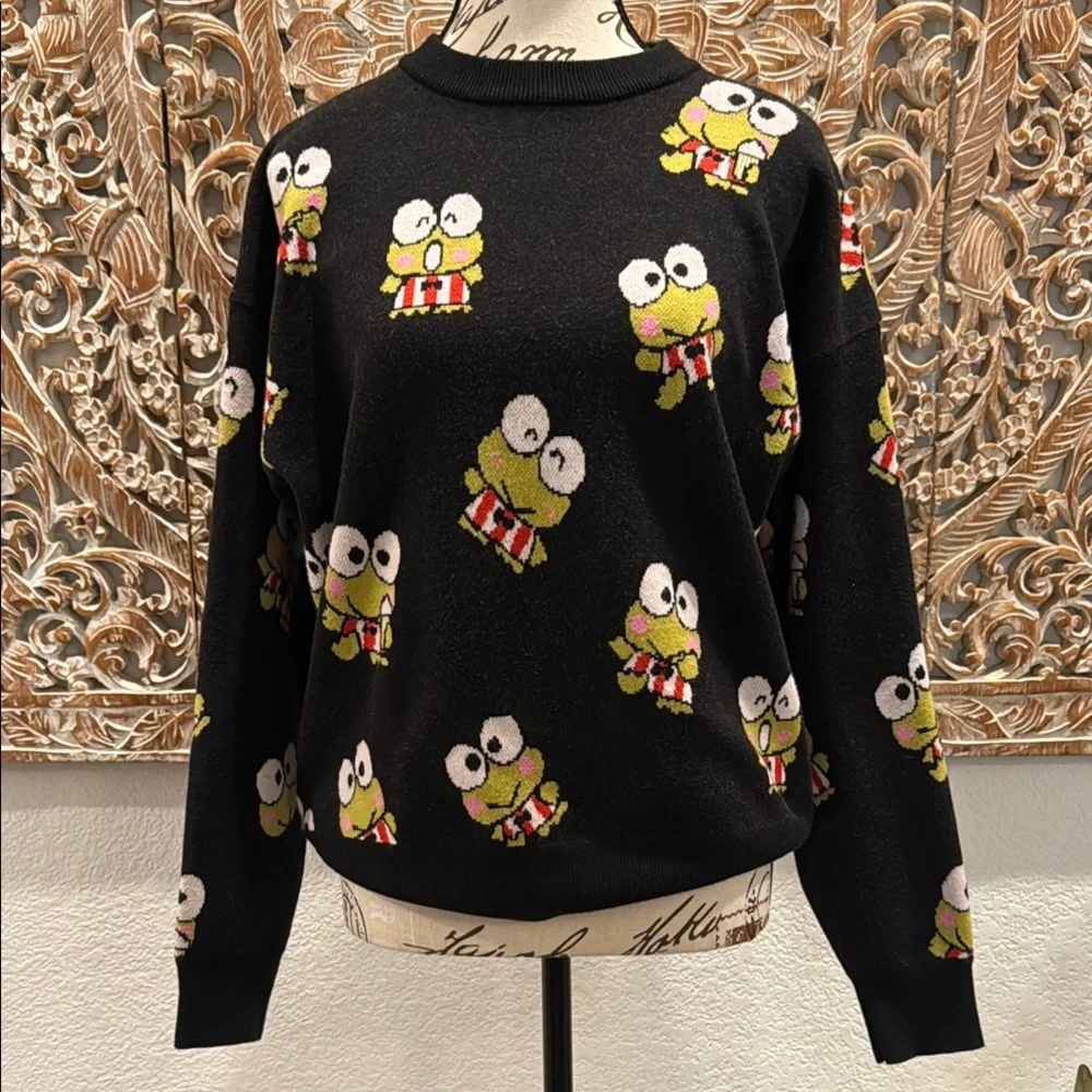 Hello Kitty & Friends + Forever 21 Keroppi Crewneck Sweater- size M - Picture 2 of 15